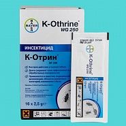 картинка К-отрин ВГ 250" инсектоакарицидное средство 16 пак. по 2,5 грамма   дельтаметрин 5% магазин DDDLAB являющийся официальным дистрибьютором в России 